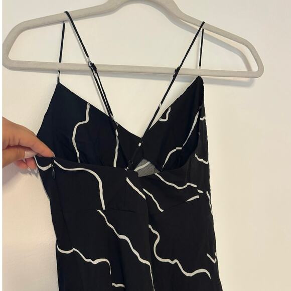 NWT Madewell The Layton Midi Slip Dress In Black Size 0 - Picture 8 of 9